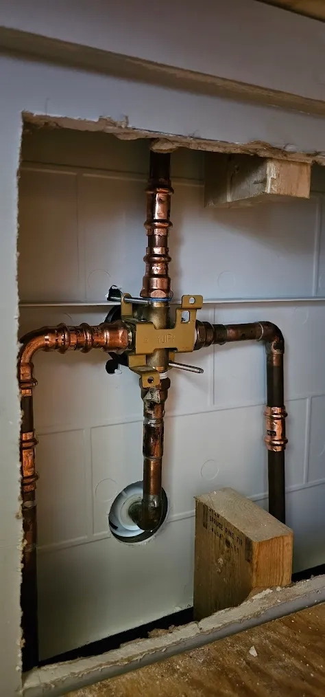 Gas line and kitchen bathroom plumbing in Rochester NY